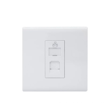 RJ45 LAN Socket Outlet 1Gang outlet power supply